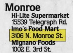 Kids Biz Pizza and Play Center - Nov 13 1989 Ad (newer photo)